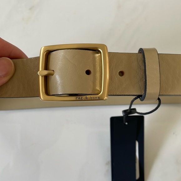 rag & bone Accessories - Rag & Bone Boyfriend Belt-Dune Size S